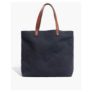 Madewell canvas transport tote navy